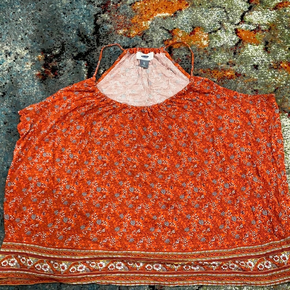 OLD NAVY Razor-back Sleeveless Drape-Style Shirt